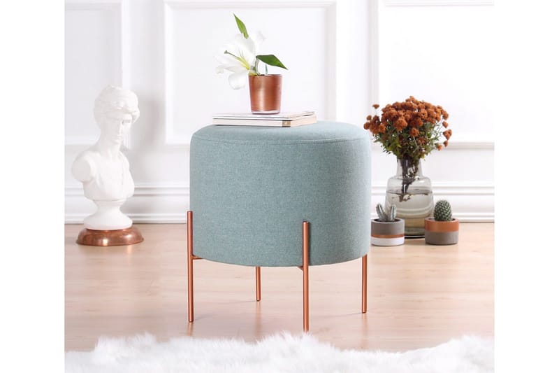 Yellowknife Sittpuff 40 cm - Havsgrön - Möbler - Fåtölj & stolar - Pall & puff - Sittpuff