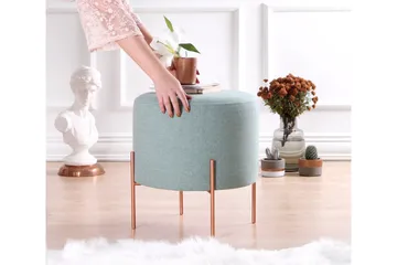 Yellowknife Sittpuff 40 cm - Havsgrön - Möbler - Fåtölj & stolar - Pall & puff - Sittpuff