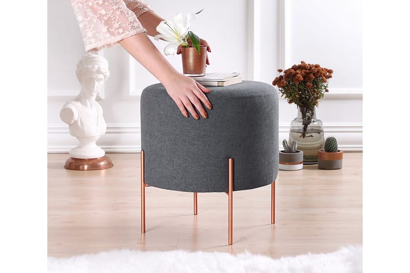 Yellowknife Sittpuff 40 cm - Mörkgrå - Möbler - Fåtölj & stolar - Pall & puff - Sittpuff