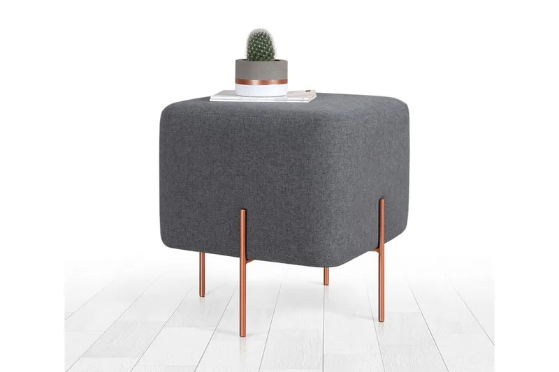 Yellowknife Sittpuff 40 cm - Mörkgrå - Möbler - Fåtölj & stolar - Pall & puff - Sittpuff