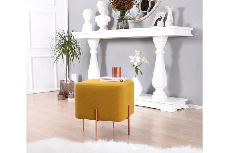 Yellowknife Sittpuff 40 cm - Senapsgul - Möbler - Fåtölj & stolar - Pall & puff - Sittpuff