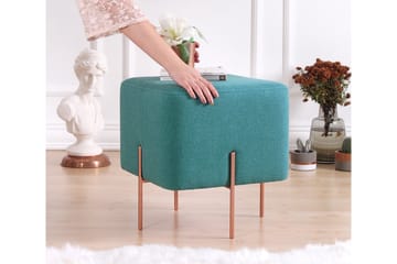 Yellowknife Sittpuff 40 cm - Turkos - Möbler - Fåtölj & stolar - Pall & puff - Sittpuff