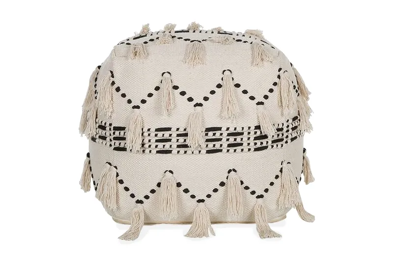 Youness Sittpuff 50x50 cm - Beige - Möbler - Fåtölj & stolar - Pall & puff - Sittpuff