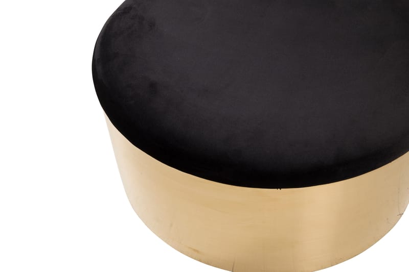 Sittpuff Puff Sammet - Svart - Sittpuff
