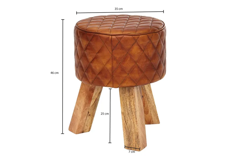 Soans Sittpall - Brun - Möbler - Fåtölj & stolar - Pall & puff