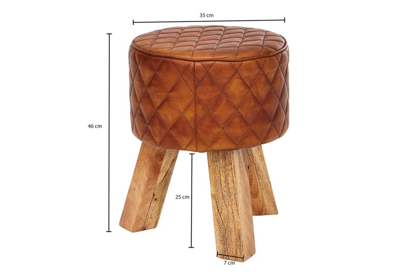 Soans Sittpall - Brun - Möbler - Fåtölj & stolar - Pall & puff