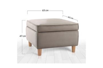 Sufian Fotpall 63 cm - Brun - Möbler - Fåtölj & stolar - Pall & puff - Fotpallar
