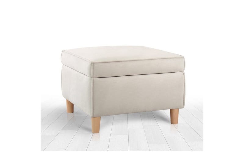 Sufian Fotpall 63 cm - Cremevit - Möbler - Fåtölj & stolar - Pall & puff - Fotpallar