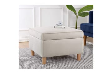 Sufian Fotpall 63 cm - Cremevit - Möbler - Fåtölj & stolar - Pall & puff - Fotpallar