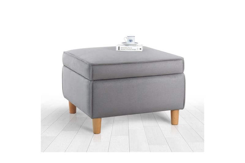 Sufian Fotpall 63 cm - Grå - Möbler - Fåtölj & stolar - Pall & puff - Fotpallar