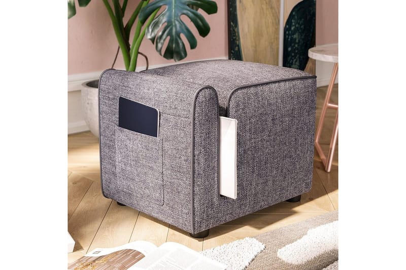 Sufian Sittpuff Utomhus 42 cm - Grå - Möbler - Fåtölj & stolar - Pall & puff - Sittpuff