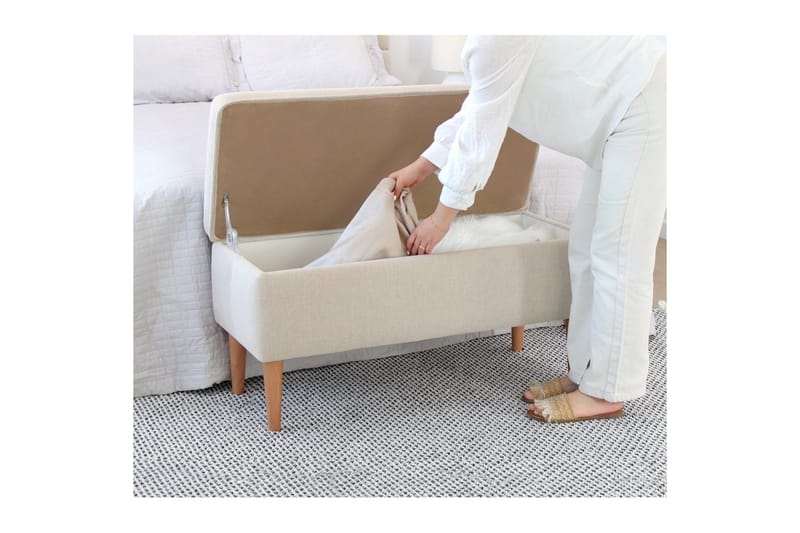 Sufian Sittpuff Utomhus 43 cm - Cremevit - Möbler - Fåtölj & stolar - Pall & puff - Sittpuff