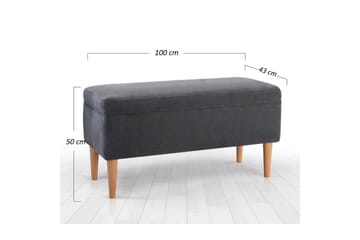 Sufian Sittpuff Utomhus 43 cm - Grå - Möbler - Fåtölj & stolar - Pall & puff - Sittpuff