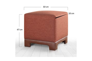 Sufian Sittpuff Utomhus 50 cm - Körsbärsröd - Möbler - Fåtölj & stolar - Pall & puff - Sittpuff