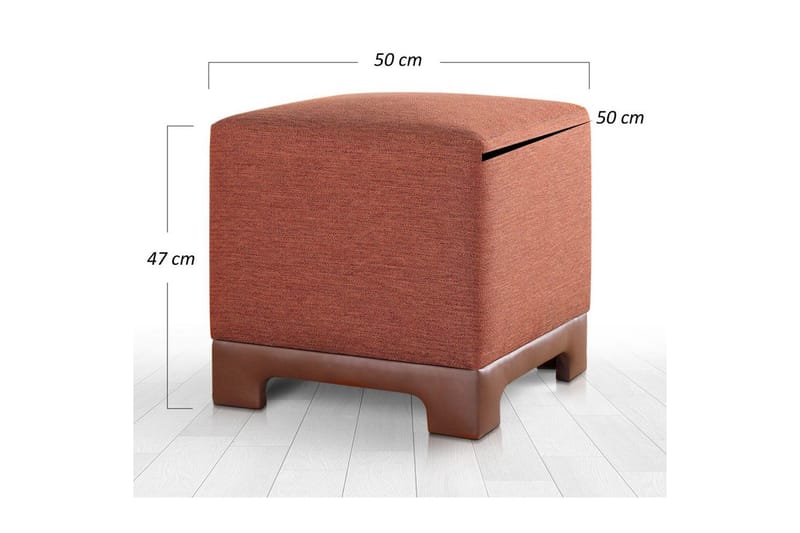 Sufian Sittpuff Utomhus 50 cm - Körsbärsröd - Möbler - Fåtölj & stolar - Pall & puff - Sittpuff