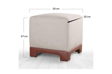 Sufian Sittpuff Utomhus 50 cm - Ljusbrun - Möbler - Fåtölj & stolar - Pall & puff - Sittpuff