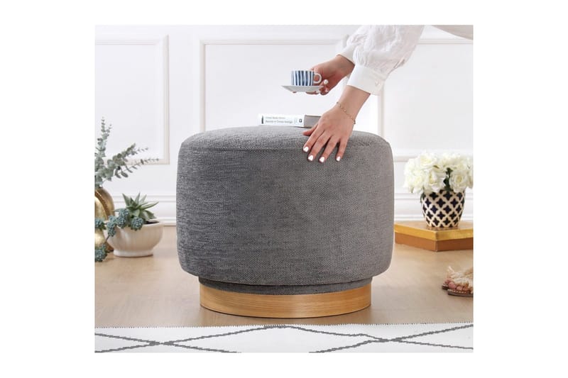 Sufian Sittpuff Utomhus 55 cm - Antracit - Möbler - Fåtölj & stolar - Pall & puff - Sittpuff