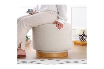 Sufian Sittpuff Utomhus 55 cm - Cremevit - Möbler - Fåtölj & stolar - Pall & puff - Sittpuff