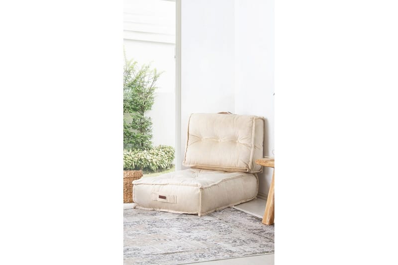 Sufian Sittpuff Utomhus 80 cm - Beige - Möbler - Fåtölj & stolar - Pall & puff - Sittpuff