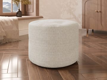 Teylor Sittpuff 55 cm - Beige - Möbler - Fåtölj & stolar - Pall & puff - Sittpuff