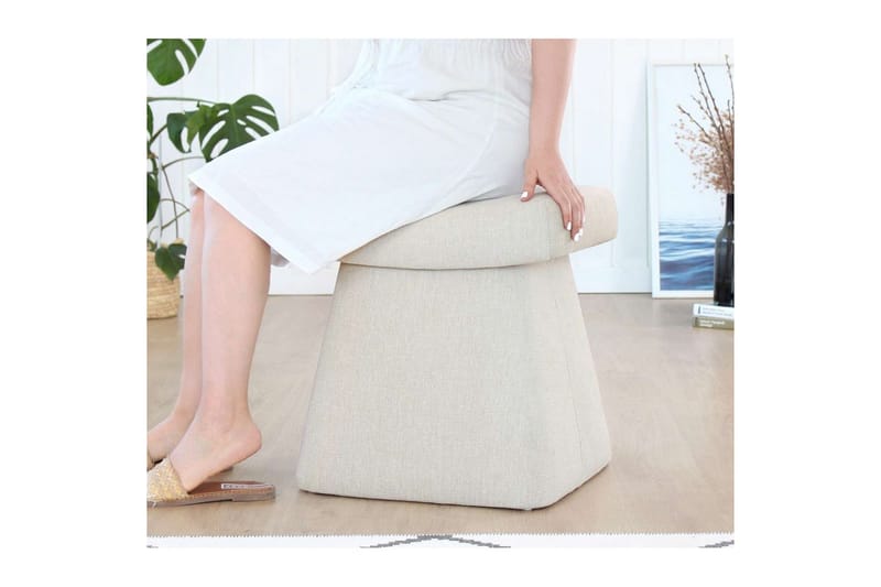 Thyrosin Sittpuff Utomhus 38 cm - Cream - Möbler - Fåtölj & stolar - Pall & puff - Sittpuff