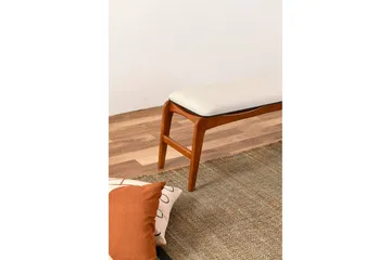 Touch Sittpall 120 cm - Valnöt/Cream - Möbler - Fåtölj & stolar - Pall & puff - Fotpallar