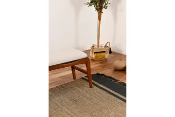 Touch Sittpall 120 cm - Valnöt/Cream - Möbler - Fåtölj & stolar - Pall & puff - Fotpallar