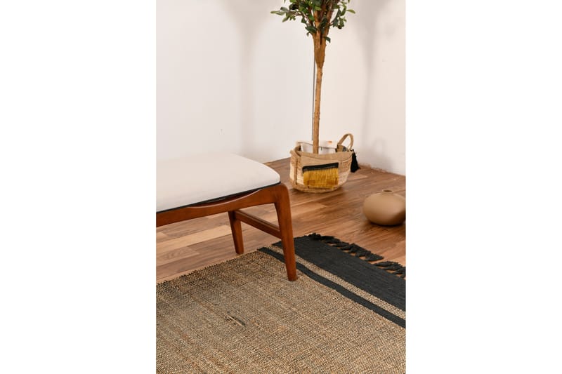 Touch Sittpall 120 cm - Valnöt/Cream - Möbler - Fåtölj & stolar - Pall & puff - Fotpallar