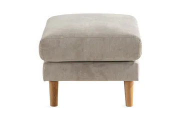 Trend Lyx Fotpall - Beige/Ek - Möbler - Fåtölj & stolar - Pall & puff - Fotpallar
