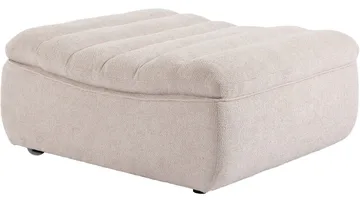 Valdoro Fotpall i tyg 120 cm - Beige - Möbler - Fåtölj & stolar - Pall & puff - Fotpallar