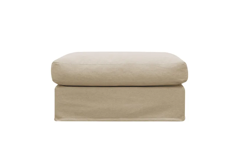 Valencia Fotpall med avtagbar och tvättbar klädsel - Beige - Möbler - Fåtölj & stolar - Pall & puff - Fotpallar