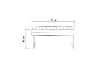 Valsot Sittpall 90 cm - Brun - Möbler - Fåtölj & stolar - Pall & puff - Fotpallar
