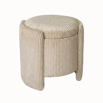 Valtor Puff 50x46x42 cm - Beige - Möbler - Fåtölj & stolar - Pall & puff - Sittpuff