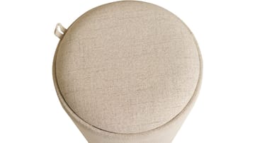 Velmira Puff 2 delar 39 cm Rund - Beige - Möbler - Fåtölj & stolar - Pall & puff - Sittpuff