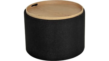 Velmira Puff 56 cm Rund - Svart - Möbler - Fåtölj & stolar - Pall & puff - Sittpuff