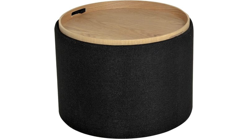 Velmira Puff 56 cm Rund - Svart - Möbler - Fåtölj & stolar - Pall & puff - Sittpuff