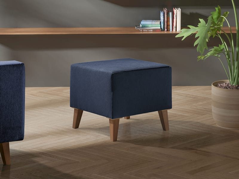 Waldsten Fotpall 51 cm - mörkblå - Möbler - Fåtölj & stolar - Pall & puff - Fotpallar