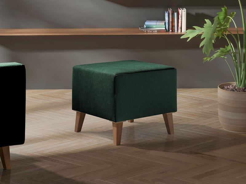 Waldsten Fotpall 51 cm - mörkgrön - Möbler - Fåtölj & stolar - Pall & puff - Fotpallar