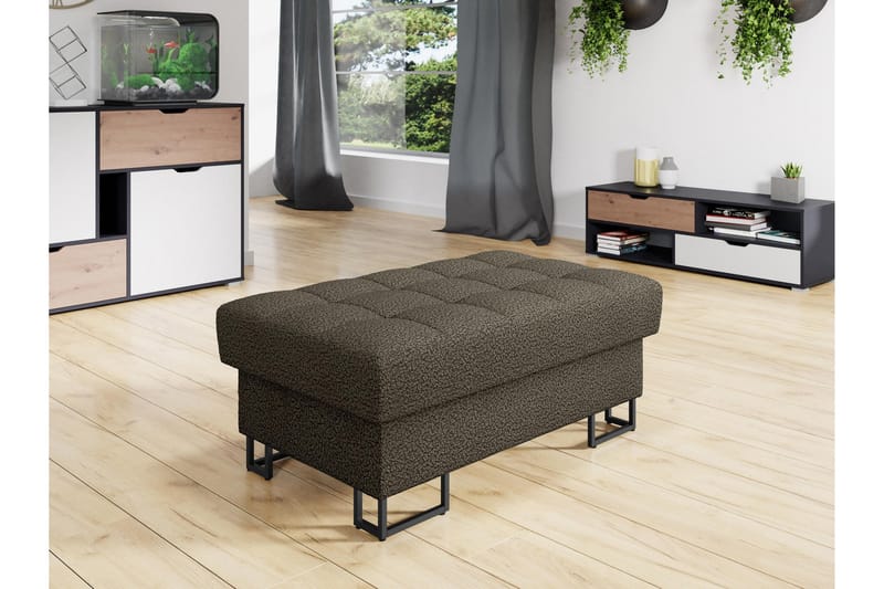 Warwick Fotpall 67 cm - Brun - Möbler - Fåtölj & stolar - Pall & puff - Fotpallar