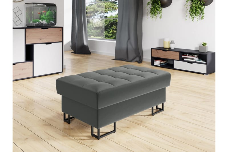 Warwick Sittpuff - Grå - Möbler - Fåtölj & stolar - Pall & puff - Sittpuff