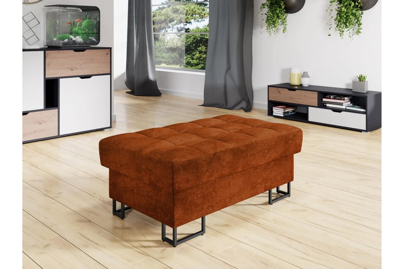 Warwick Sittpuff - Orange - Möbler - Fåtölj & stolar - Pall & puff - Sittpuff