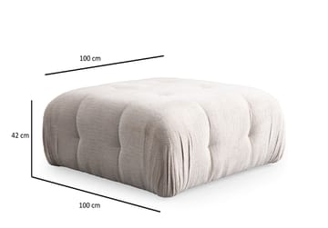 Yvara Sittpuff 100 cm - Beige - Möbler - Fåtölj & stolar - Pall & puff - Sittpuff