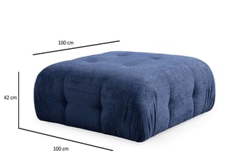 Yvara Sittpuff 100 cm - Marinblå - Möbler - Fåtölj & stolar - Pall & puff - Sittpuff