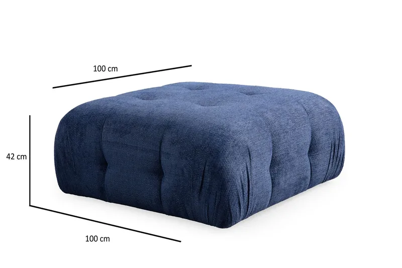 Yvara Sittpuff 100 cm - Marinblå - Möbler - Fåtölj & stolar - Pall & puff - Sittpuff