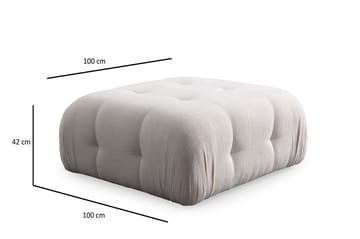 Yvara Sittpuff 100 cm - Vit - Möbler - Fåtölj & stolar - Pall & puff - Sittpuff