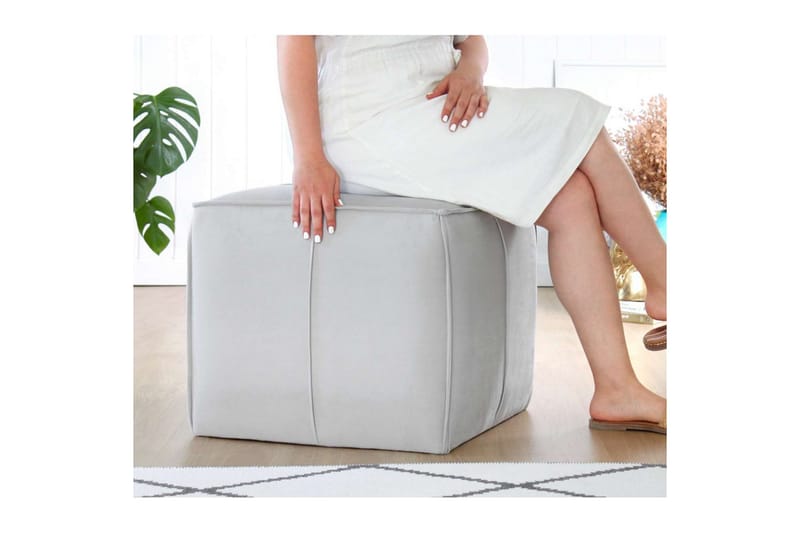 Zyra Sittpuff Utomhus 52 cm - Grå - Möbler - Fåtölj & stolar - Pall & puff - Sittpuff