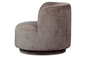 Popular Modern Rund Fåtölj i Chenille - Brun - Möbler - Fåtölj & stolar - Fåtölj