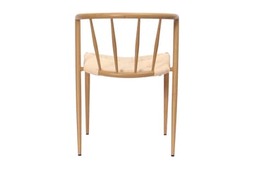 Radella Matstol - Beige / Metallben Ek - Möbler - Fåtölj & stolar - Matstol & köksstol