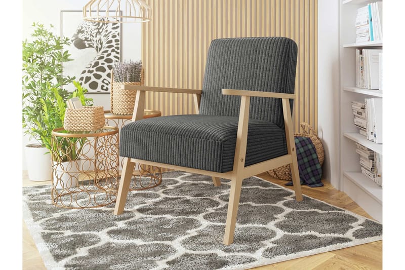 Retro Fåtölj - Grå - Möbler - Fåtölj & stolar - Fåtölj