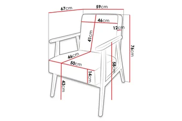 Retro Fåtölj - Grå - Möbler - Fåtölj & stolar - Fåtölj